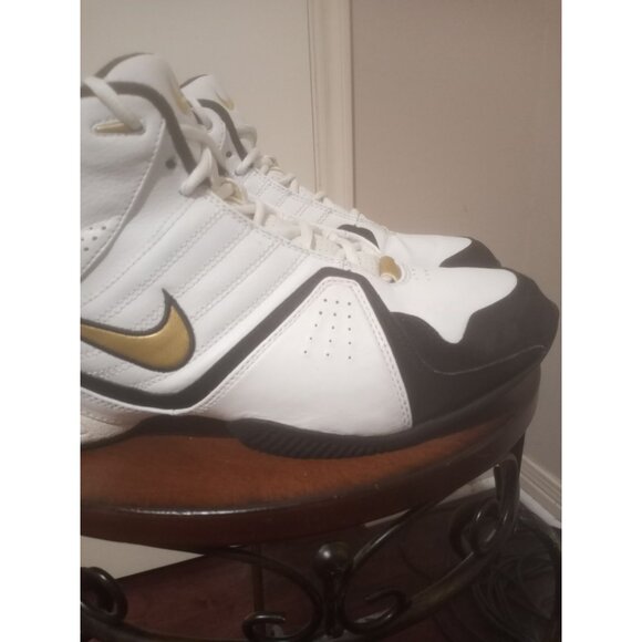 Men's White Nike Air Ups Basketball sneakers nike Size 11.5 White 313531-171 - Picture 6 of 14